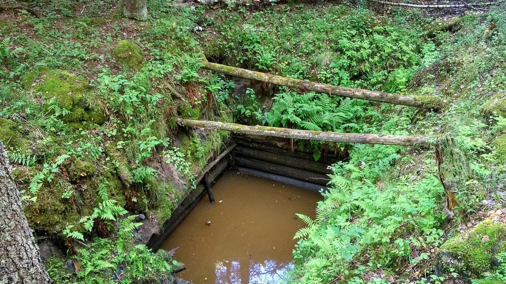 Шахты Питякаранты. Затопленный ствол шахты Герберц-1